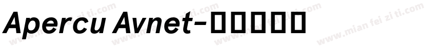 Apercu Avnet字体转换